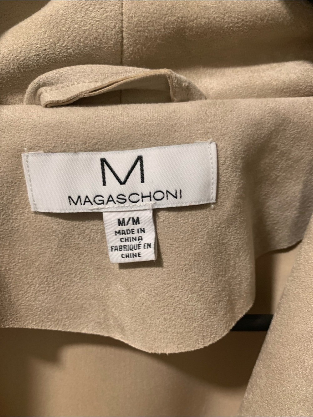 Magaschoni Taupe Suede Belted Trench Coat - Picture 2 of 3